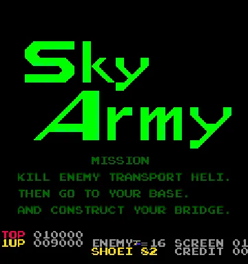 Sky Army screen shot title